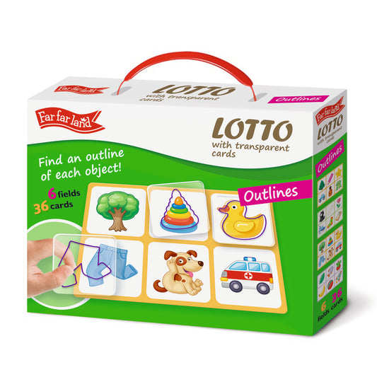 Toddler Puzzles LOTTO with transparent plastic cards with Outlines