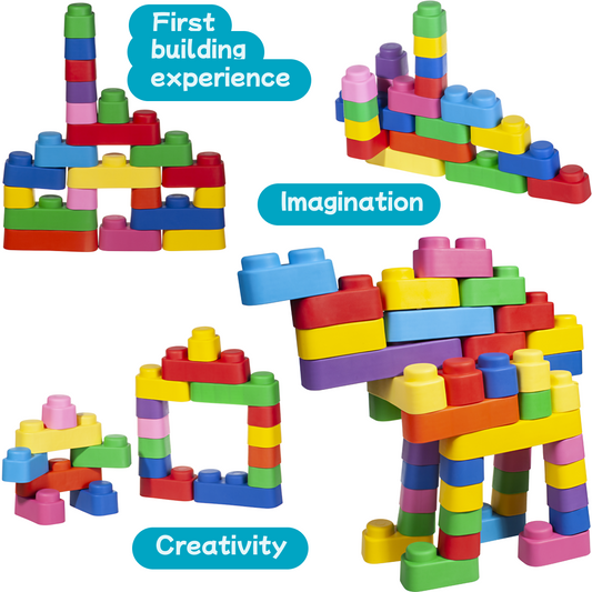 Soft Building Blocks (21Pcs) Toys for Baby and Kids Age 1-5